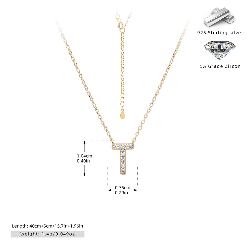Damen Halskette mit Z-Anhänger und funkelnden Zirkonia Shop Nory