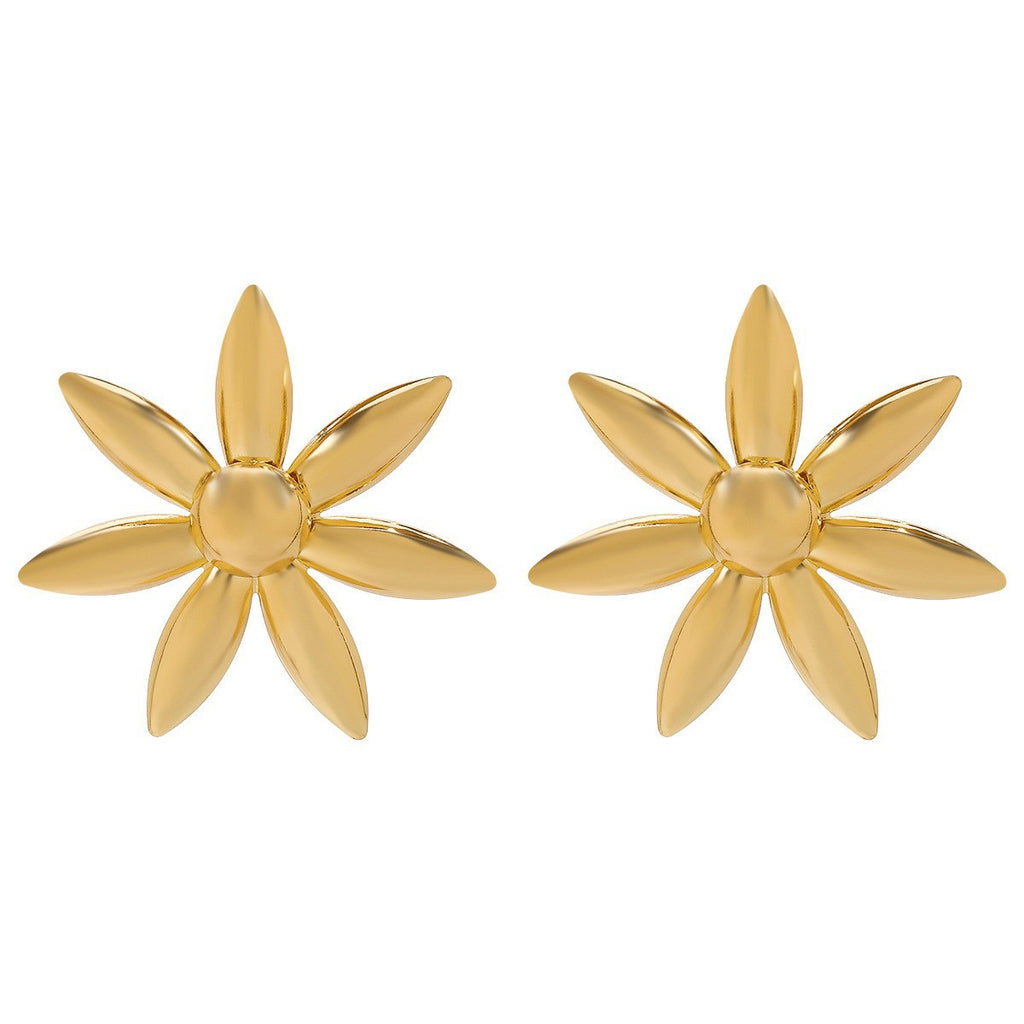 Damen Ohrstecker im floralen Design mit eleganten Goldakzenten Shop Nory