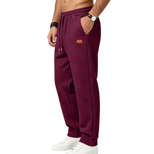 Herren Texturierte Jogginghose mit elastischem Bund und Kordelzug Shop Nory