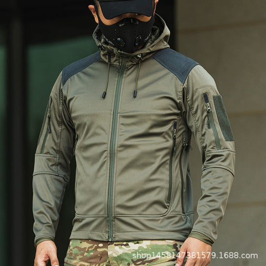 Herren funktionale Outdoor-Jacke mit isolierter Steppstruktur Shopnory