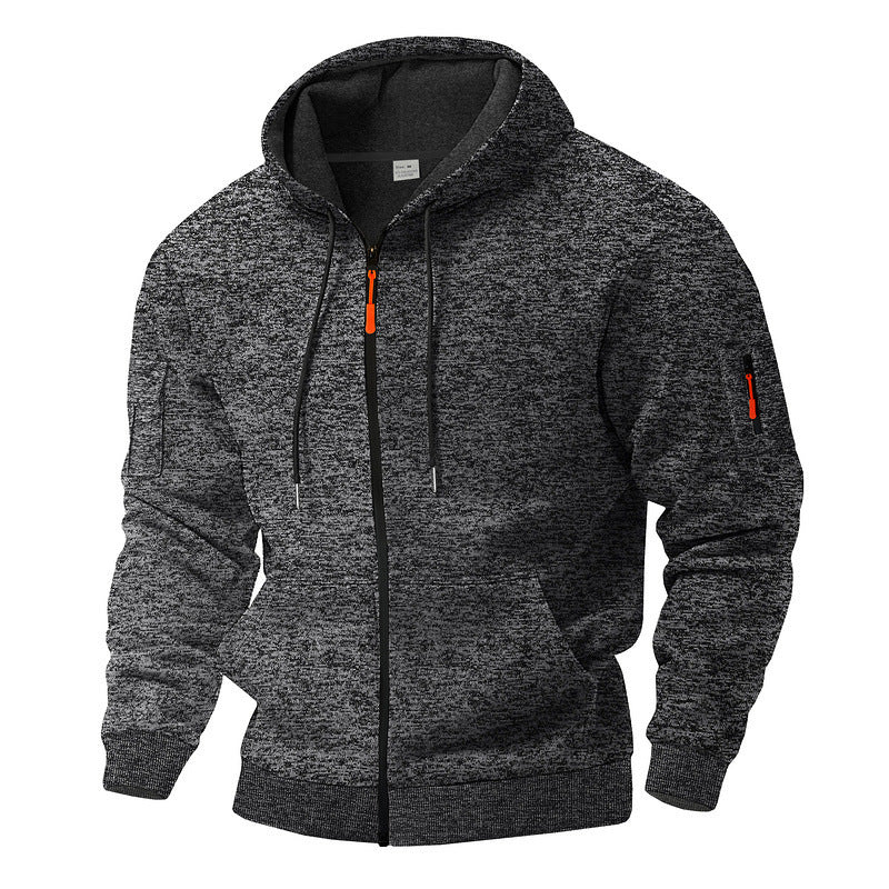 Herren nan Kapuzenjacke mit durchgehendem Reißverschluss und Thermofutter Shop Nory