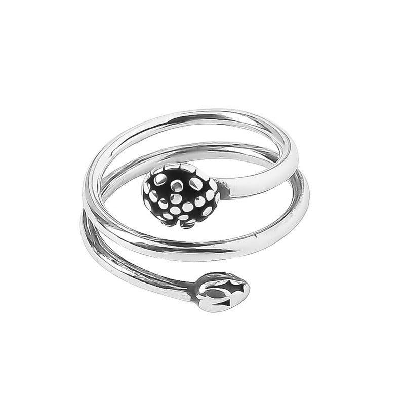 Damenring mit minimalistischer Katzenmotiv und verspieltem Charme Shop Nory