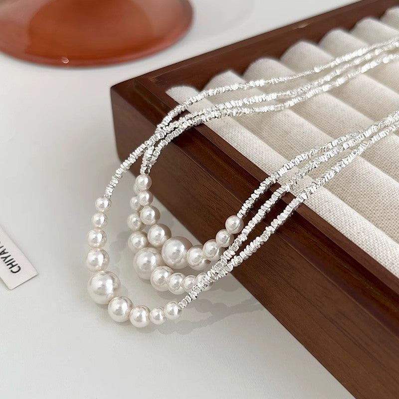 Damen Perlenhalskette mit stilvollem Design Shop Nory