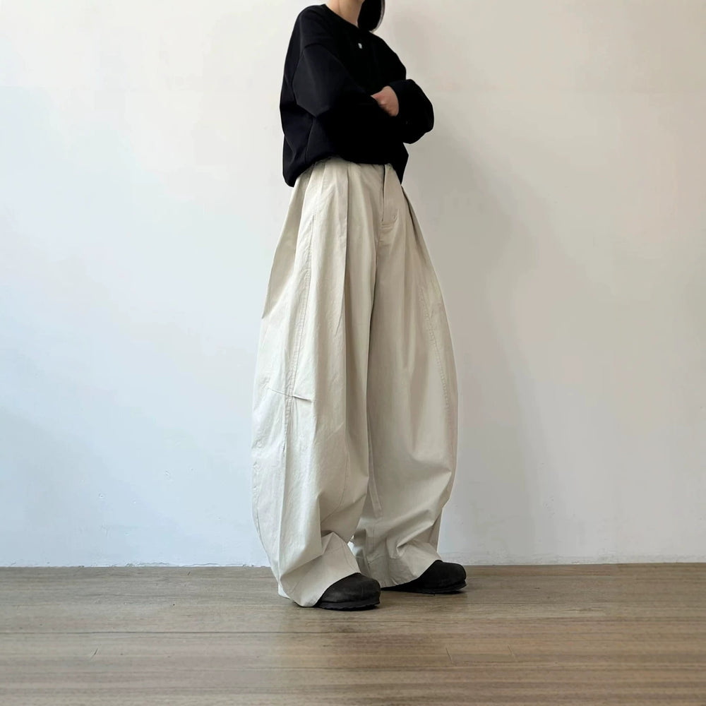 Damen Weitgeschnittene Chino-Hose Shop Nory