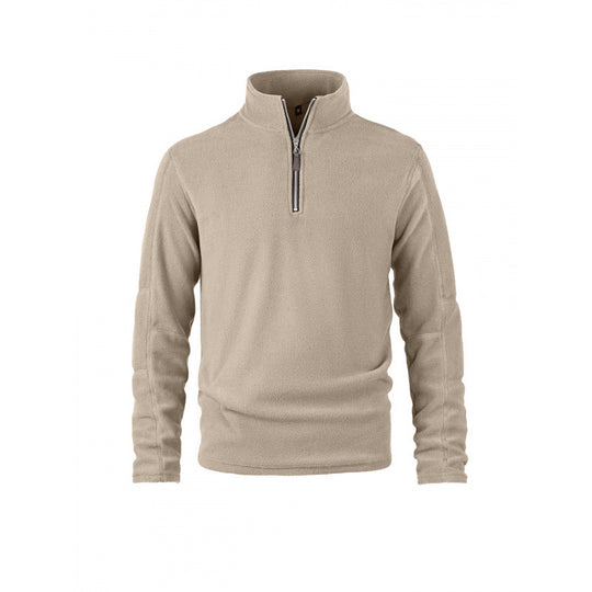 Herren Fleecepullover mit halbem Reißverschluss und Stehkragen Shop Nory