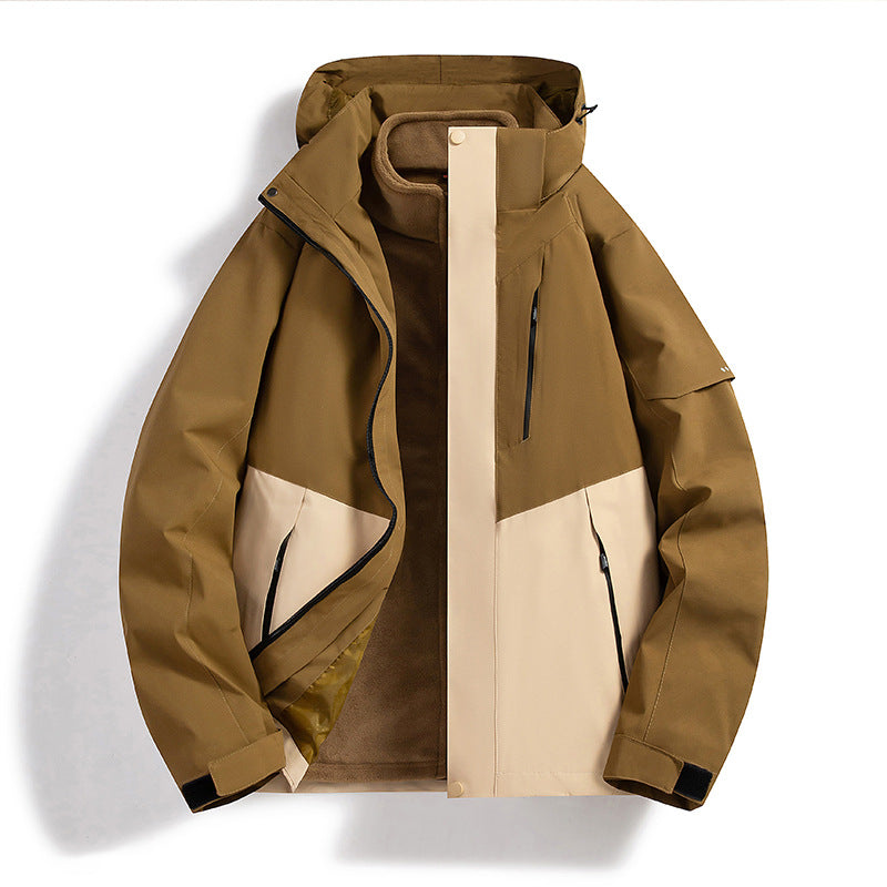 Damen Wasserdichte Outdoor-Jacke mit verstellbarer Kapuze Shop Nory
