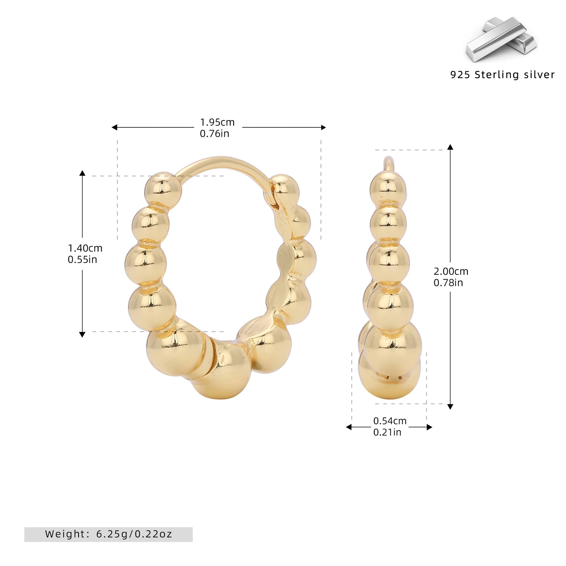Damen Ohrhänger mit luxuriösen Perlenakzenten aus hochwertigem 925 Sterling Silber Shop Nory