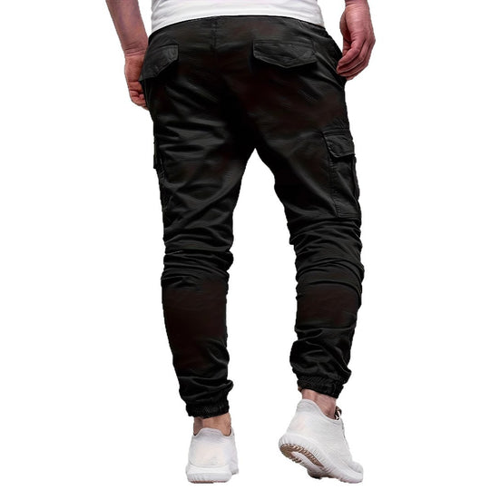 Herren Tapered Cargojogginghose mit Tunnelzug, Knöchelabschluss & Mehrfachtaschen Shop Nory