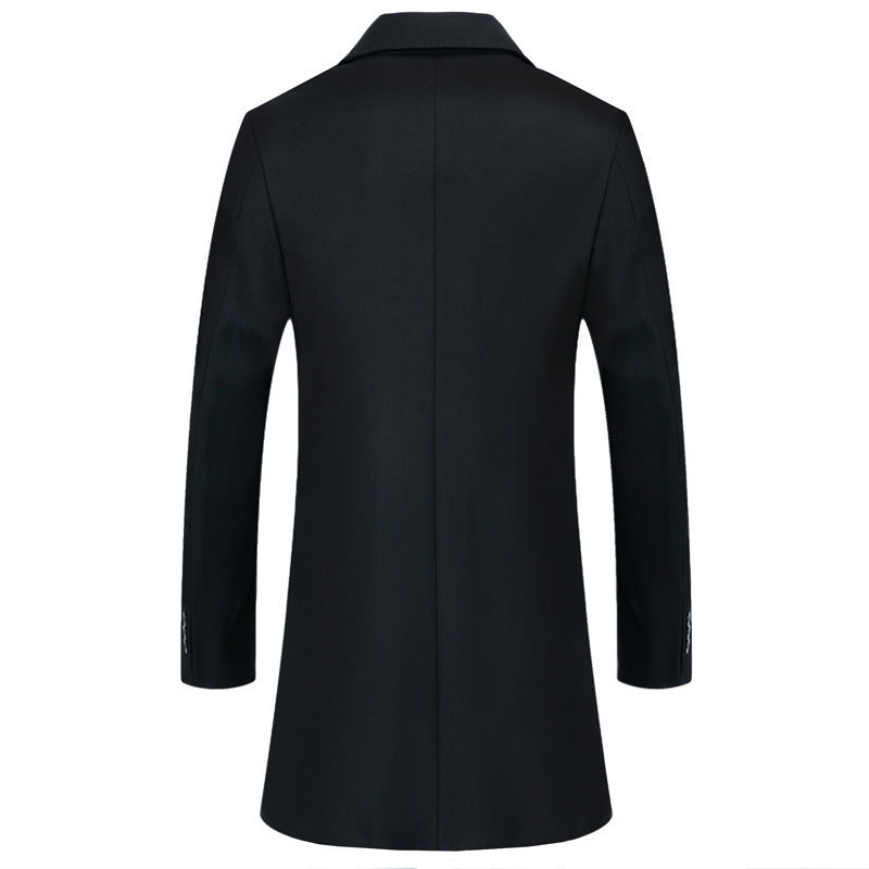 Herren Moderner Business-Mantel mit leichtem Thermofutter und geradem Schnitt Shop Nory