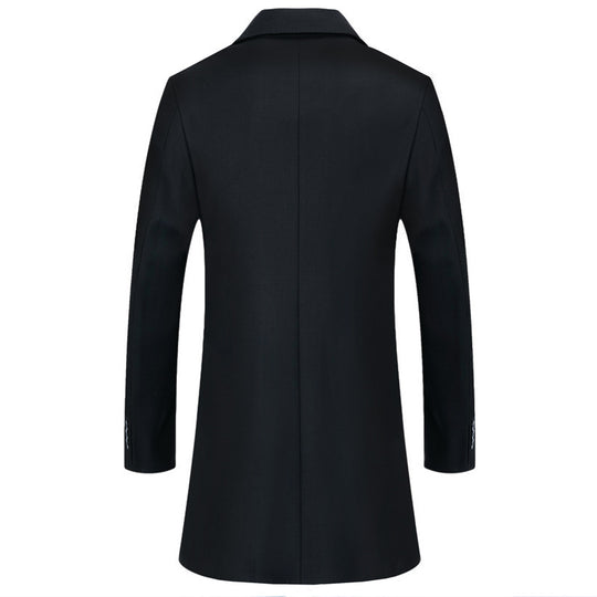 Herren Moderner Business-Mantel mit leichtem Thermofutter und geradem Schnitt Shop Nory