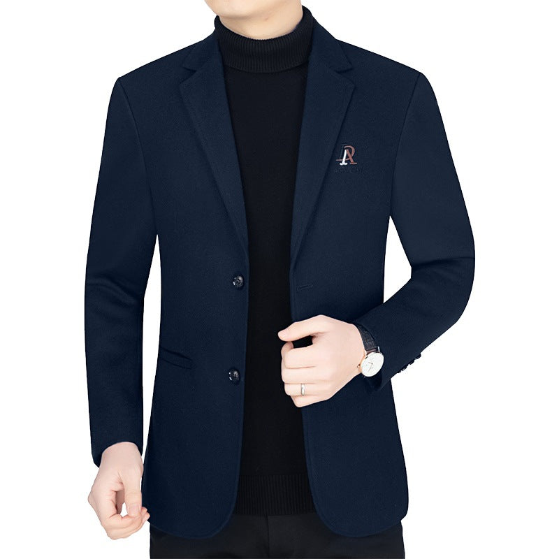 Herren tailliertes City-Sakko aus feiner Wollmischung mit dezenter Logo-Stickerei Shop Nory