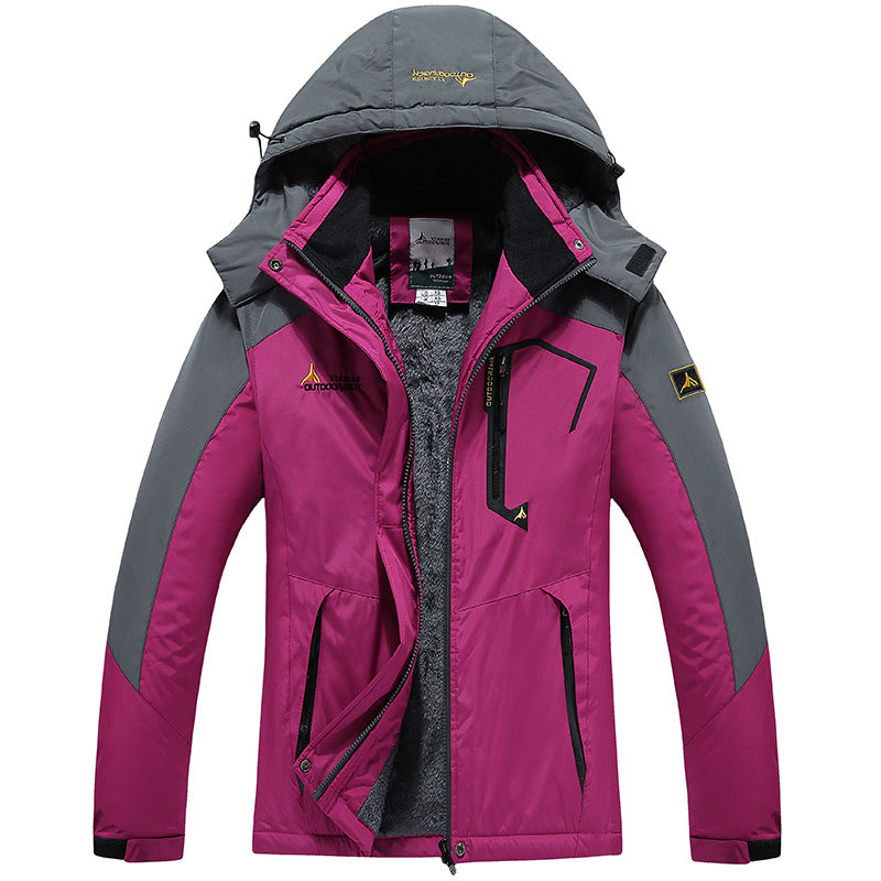 Herren dreilagige Thermo‑Trekkingjacke mit abnehmbarer Kapuze und hochflorigem Fleecefutter Shop Nory