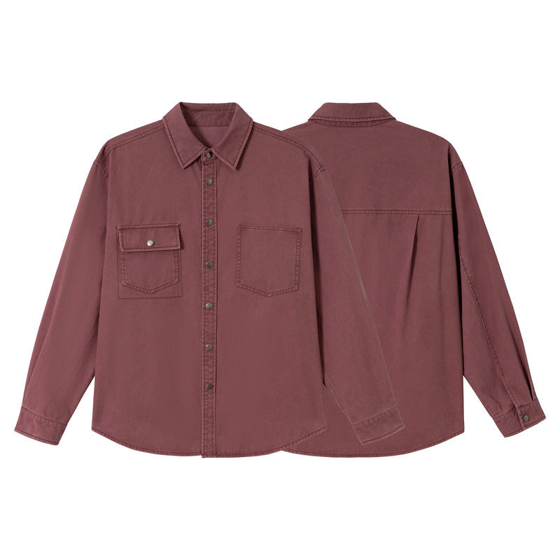 Damen Relaxed-Hemdenjacke aus Baumwoll-Twill mit asymmetrischer Brusttasche Shop Nory