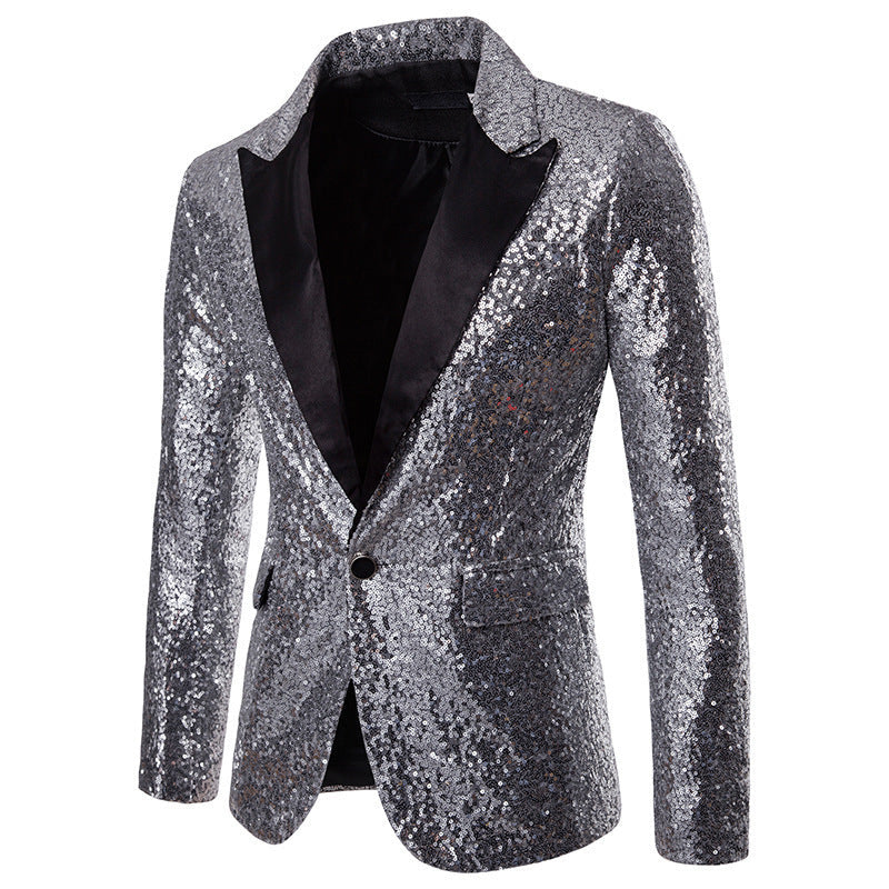 Herren Pailletten Formal Blazer ShopNory