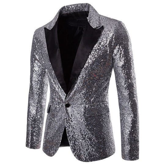 Herren Pailletten Formal Blazer ShopNory