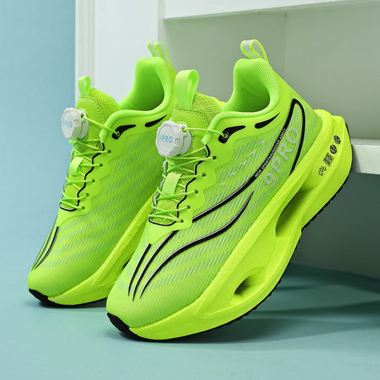 Damen Lauf- und Fitness-Sneaker mit Drehverschluss, Luftkammer-Zwischensohle und atmungsaktivem Strickoberteil Shopy Nory
