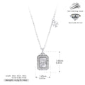 Damen Halskette mit exquisitem Anhänger aus 925 Sterling Silber und funkelndem Zirkon Shop Nory