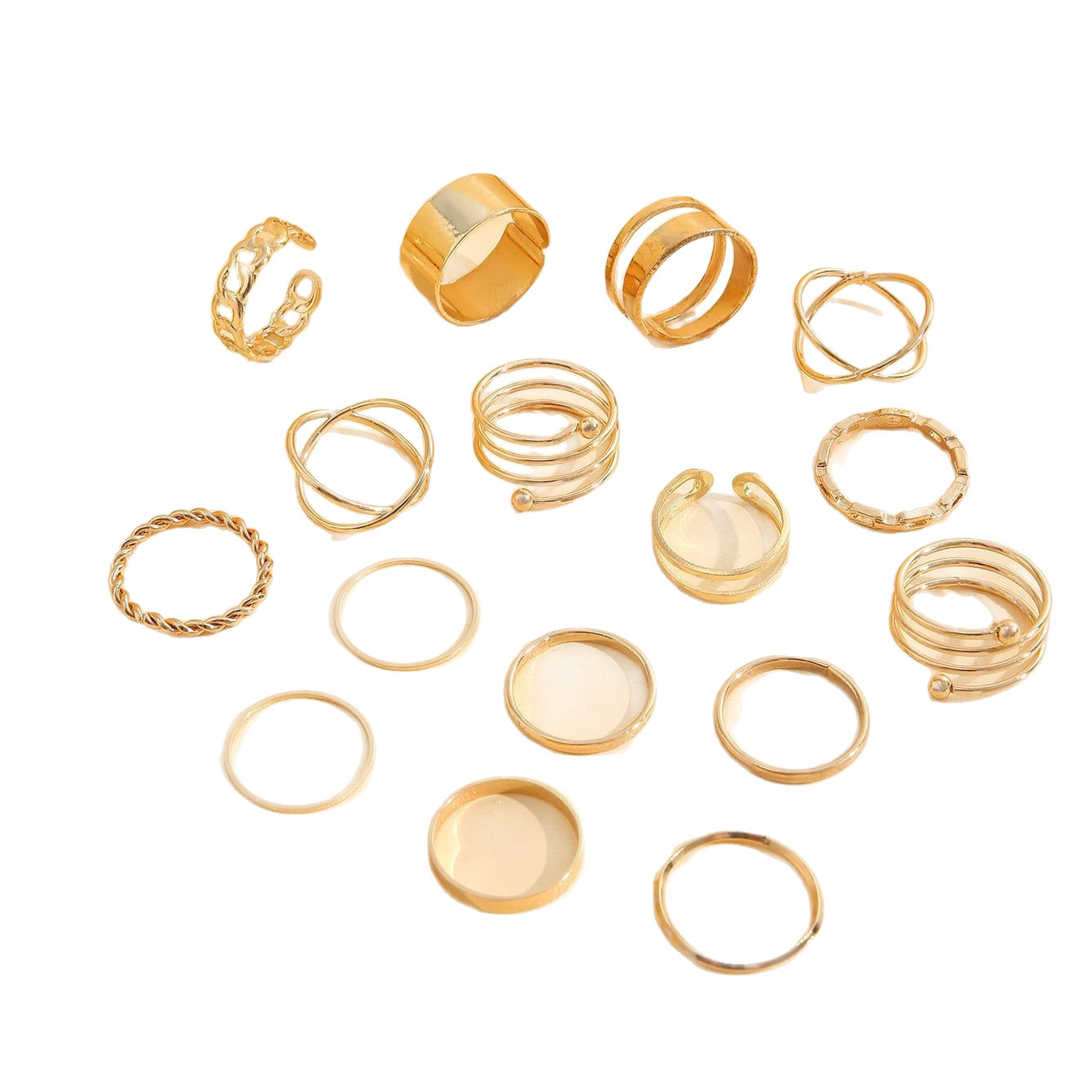 Damen Schmuckring-Set mit vielfältigen, modernen Designs Shop Nory