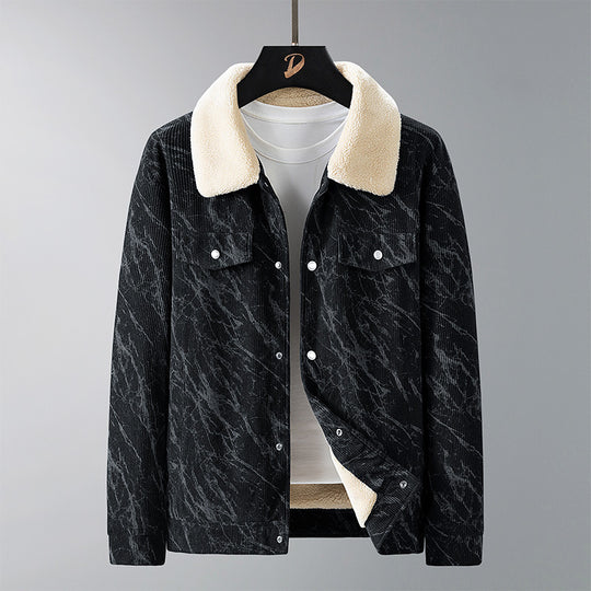 Herren Gemusterte Cordjacke Shop Nory