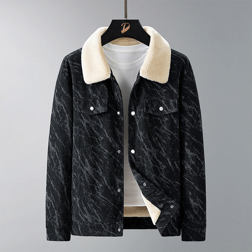 Herren Gemusterte Cordjacke Shop Nory