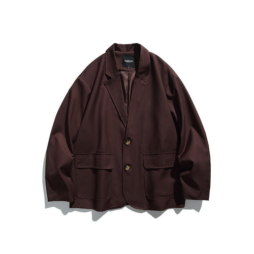 Herren Oversize-Sakko im Boxy-Cut mit aufgesetzten Pattentaschen und leichter Fütterung Shop Nory