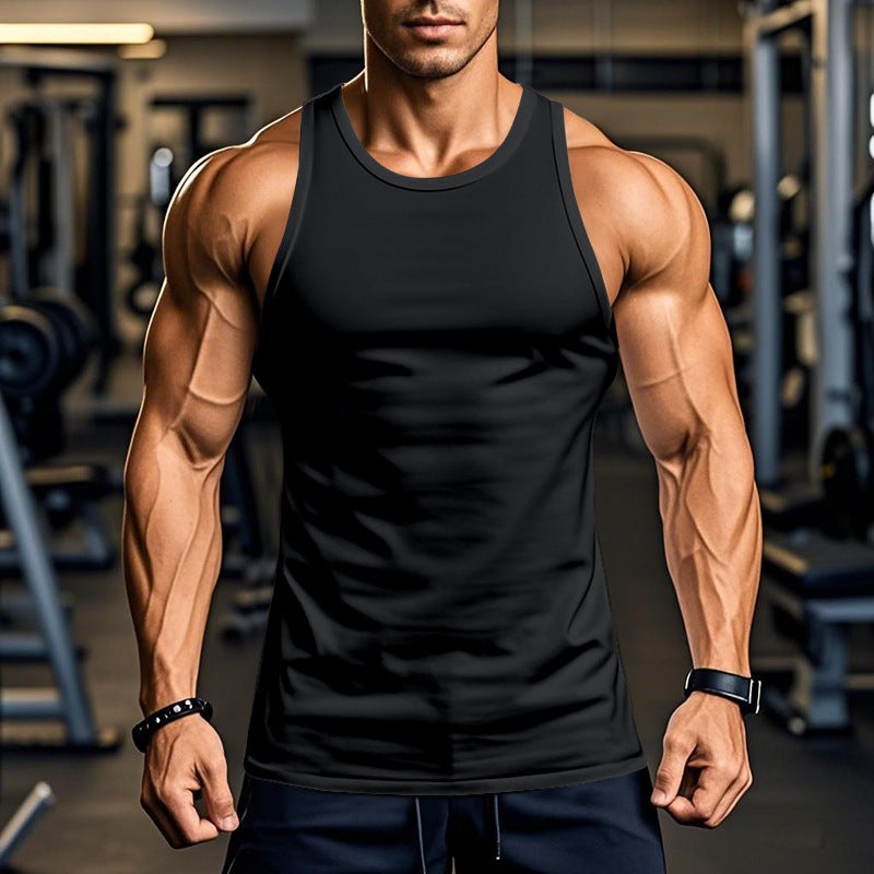 Herren atmungsaktives Fitness Tanktop mit Racerback-Schnitt
