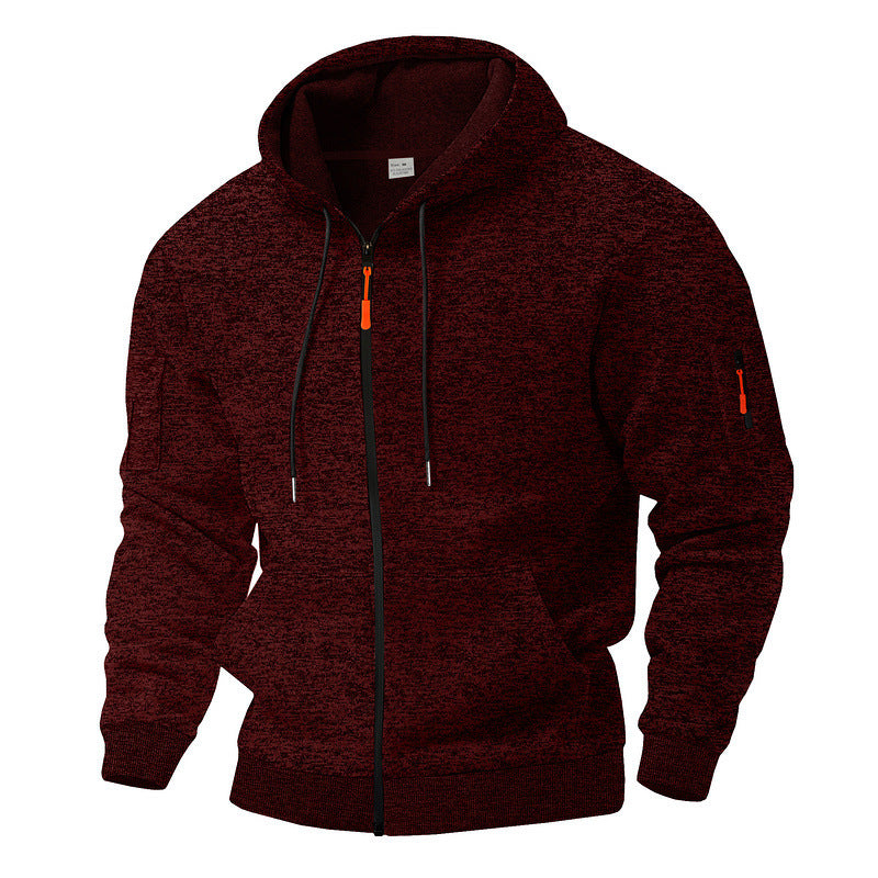 Herren nan Kapuzenjacke mit durchgehendem Reißverschluss und Thermofutter Shop Nory