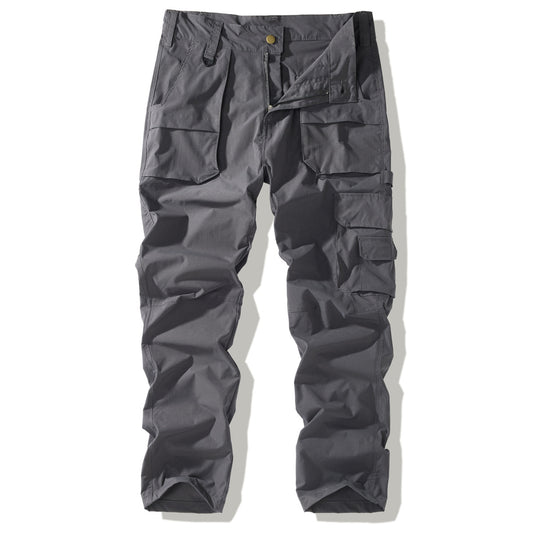 Herren Robuste Cargo-Hose mit aufgesetzten Klappentaschen, Knieabnähern und geradem Schnitt Shop Nory