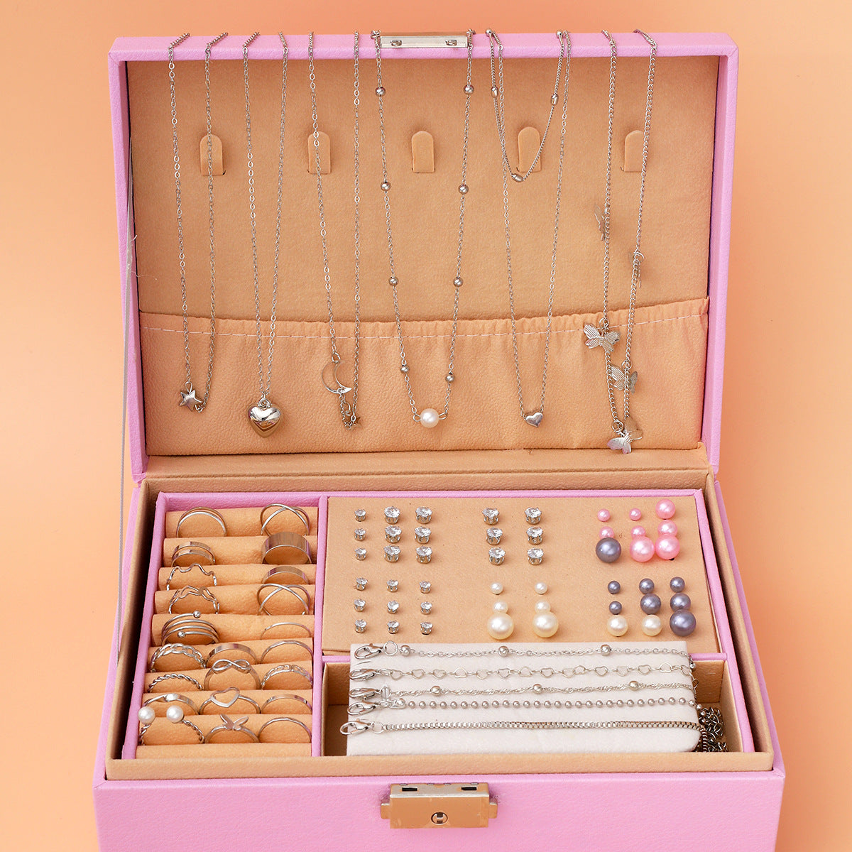 Damen Schmuckset mit vielfältigen Anhängern und eleganten Details Shop Nory