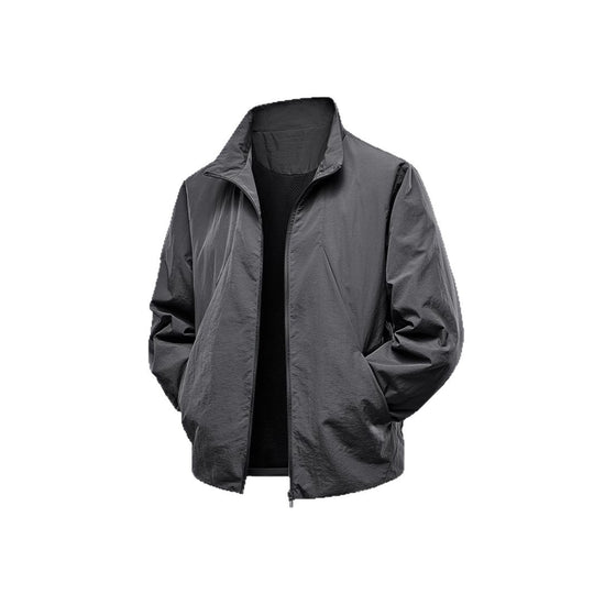 Herren Ultraleichter winddichter Übergangsblouson mit Stehkragen und verdecktem Reißverschluss Shop Nory