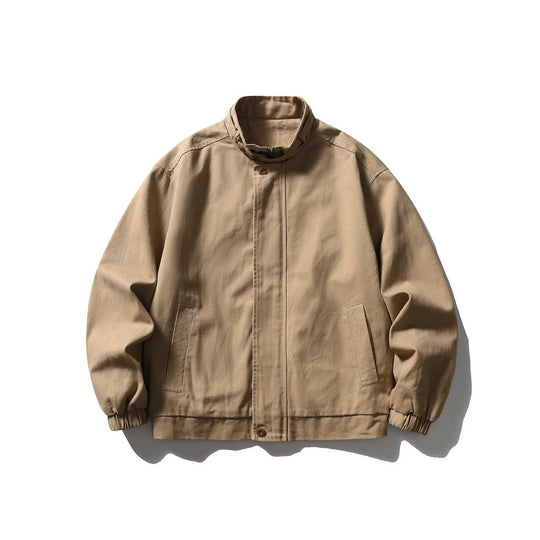Herren Kurz geschnittene funktionale Canvas-Blousonjacke mit hohem Stehkragen Shop Nory