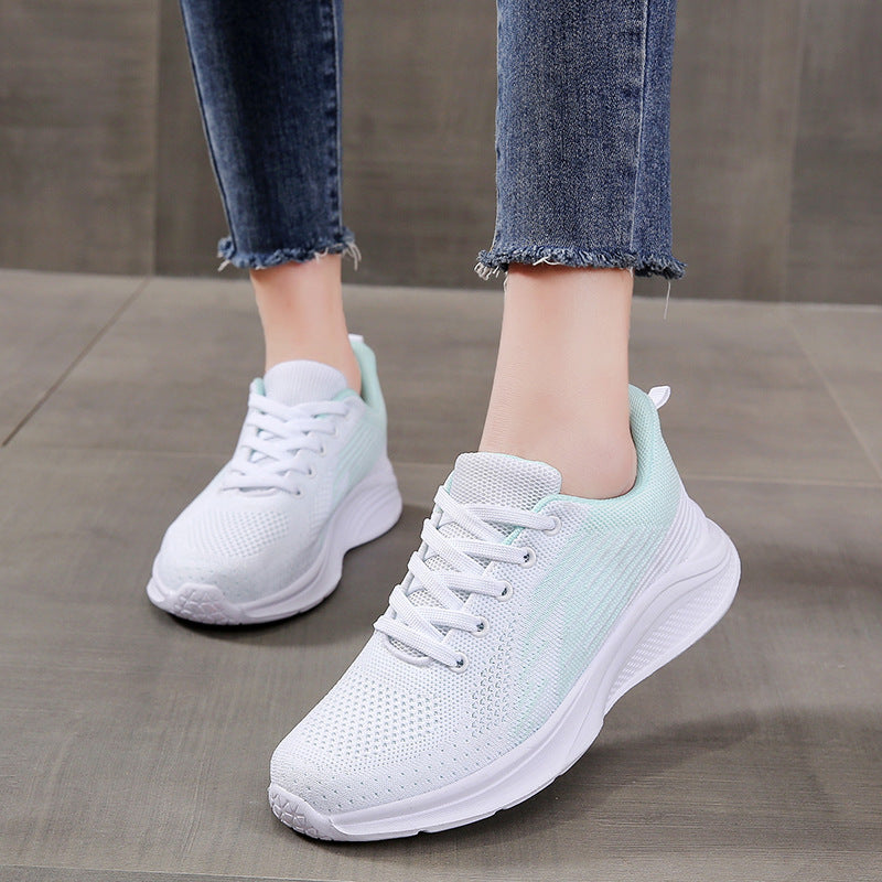 Damen Atmungsaktive Lauf-Sneaker mit rutschfester Sohle und stoßdämpfender Technologie