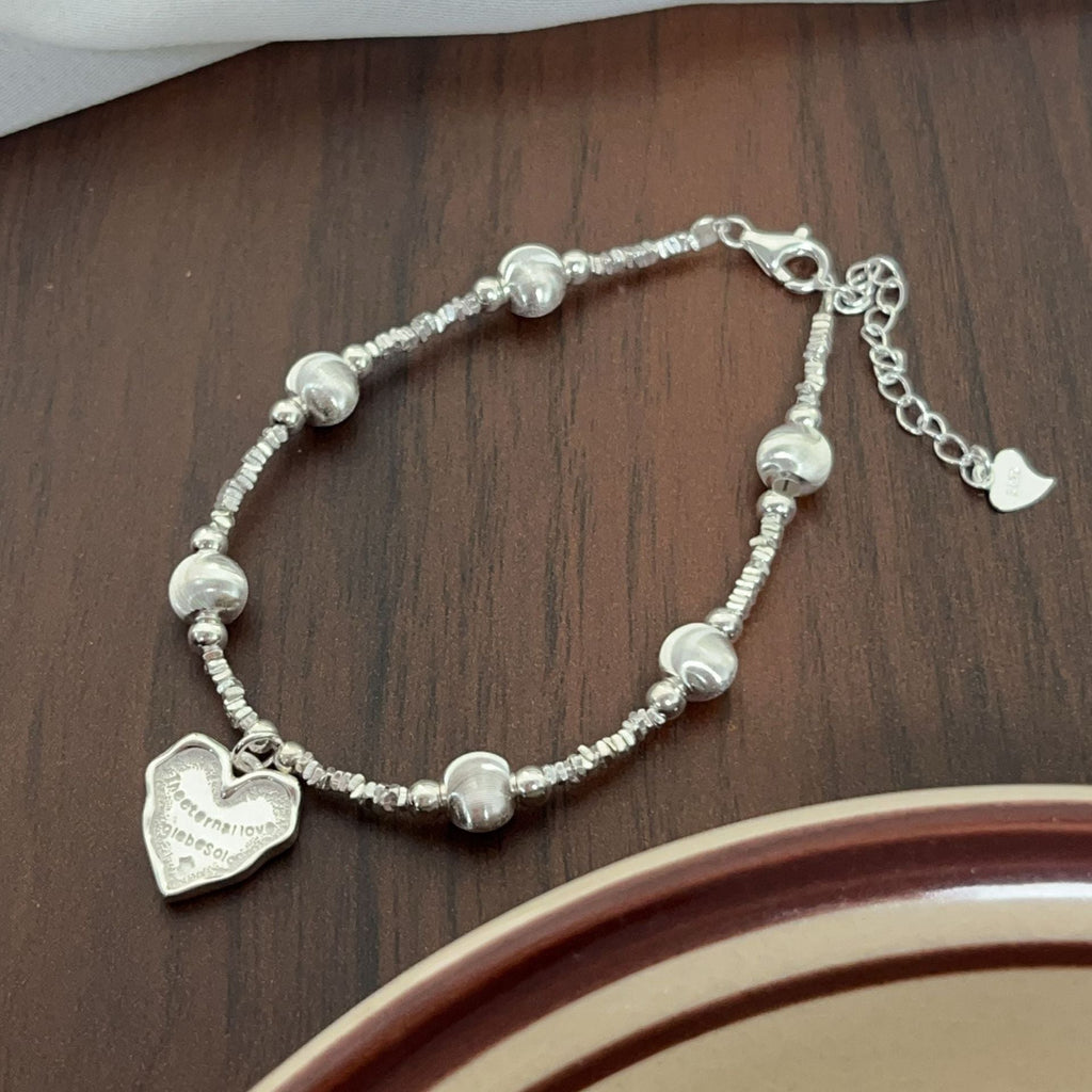 925 Sterling Silber Perlen Kettenarmbänder Eleganter einfacher Stil | Shop Nory