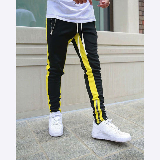 Herren Sportliche Slim-Fit Jogginghose mit Seitentaschen