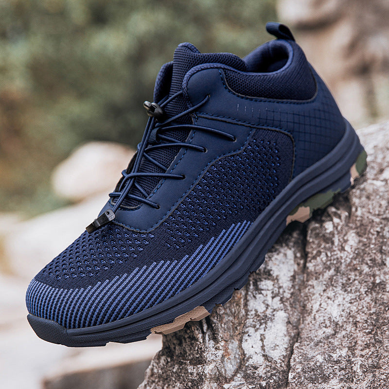Herren Atmungsaktive Trail-Schuhe mit flexiblem Schnürsystem
