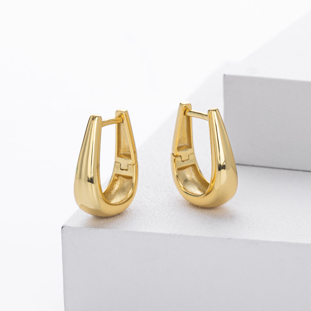 Damen Ohrhänger mit modernem Tropfen-Design aus 925 Sterling Silber Shop Nory
