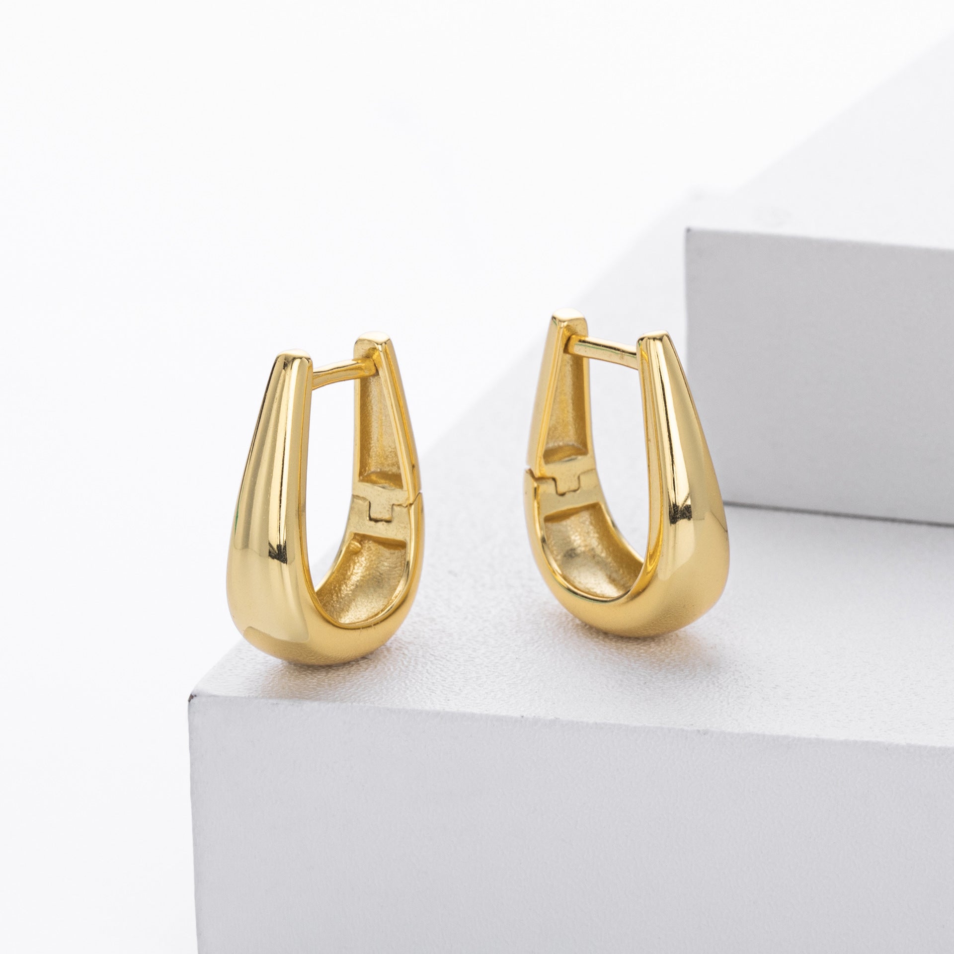 Damen Ohrhänger mit modernem Tropfen-Design aus 925 Sterling Silber Shop Nory
