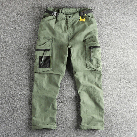Herren Cargo-Hose mit multifunktionalen Taschen und verstellbarem Bund