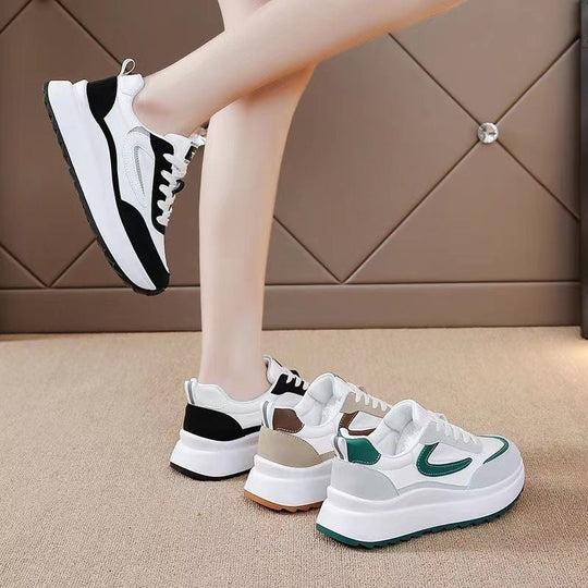 Damen Sportliche Sneakers mit modischer Profilsohle und atmungsaktivem Obermaterial
