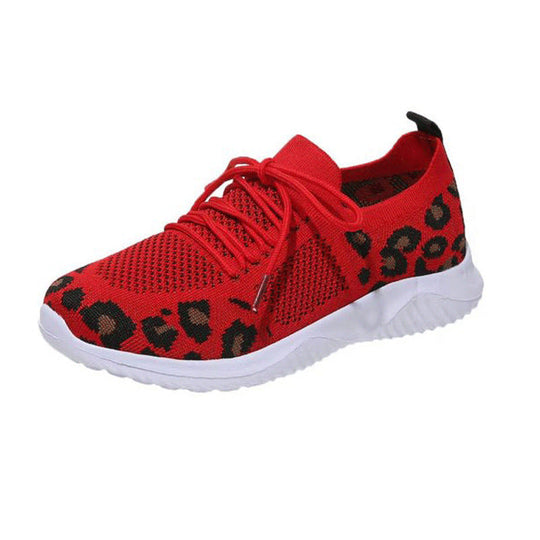 Damen Atmungsaktive Sneakers im modernen Leopardenmuster