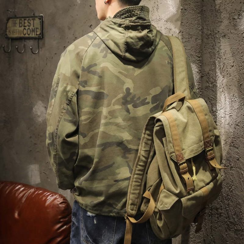 Herren Kapuzen-Anorak mit Halbzip, Kängurutasche und Tunnelzugsaum Shop Nory