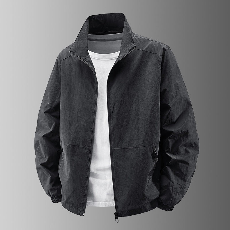 Herren Ultralight Technical Blousonjacke mit elastischen Bündchen, verdeckten Reißverschlusstaschen & atmungsaktivem Nylonmix Shop Nory