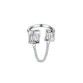 Damen Offener Ring mit kreativen Details und funkelnden Akzenten Shop Nory