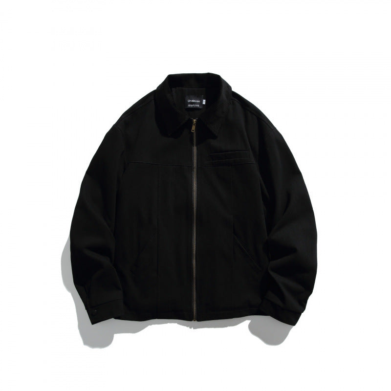 Unisex Kurz geschnittene Overshirt‑Jacke mit Cordkragen, Brustleistentasche und präzisen Nahtdetails Shop Nory