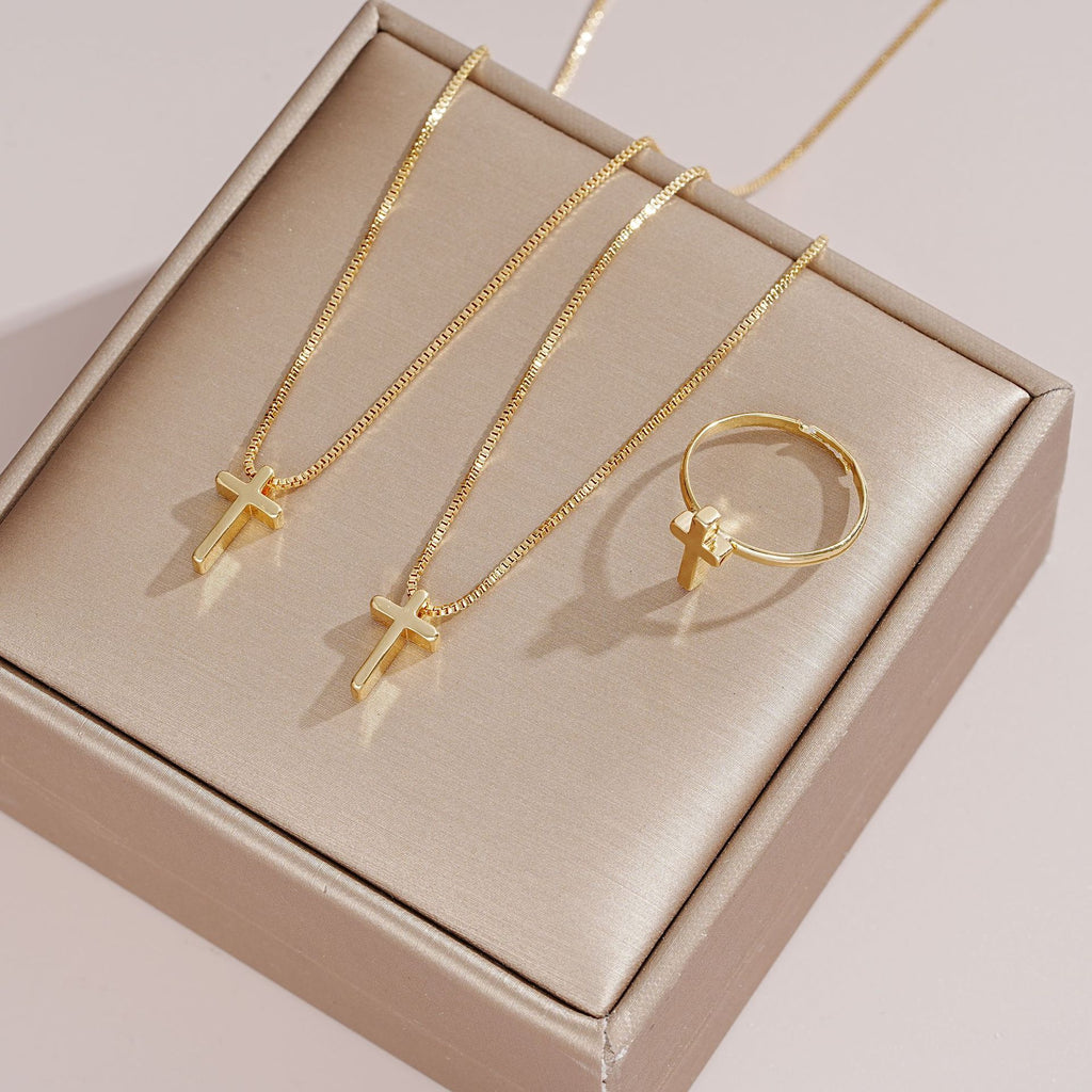 Damen Schmuckset mit kreuzförmigen Anhängern Shop Nory