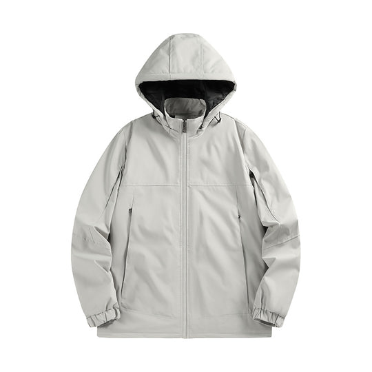 Herren Wasserabweisende Softshelljacke mit Kapuze, winddicht und atmungsaktiv Shop Nory