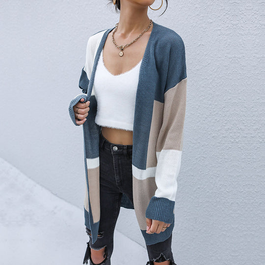 Damen Lässige Strickjacke mit geometrischem Design Shop Nory