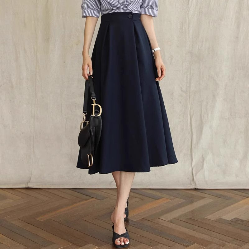 Damen Eleganter A-Linien Midi-Rock Shop Nory