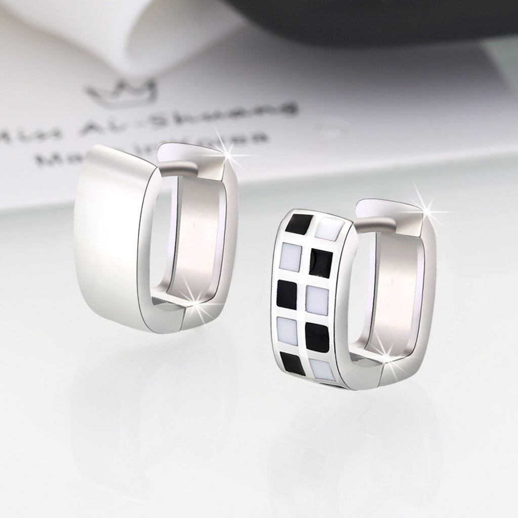 Damen Halskette mit herzförmigem, schachbrettartigem Anhänger Shop Nory