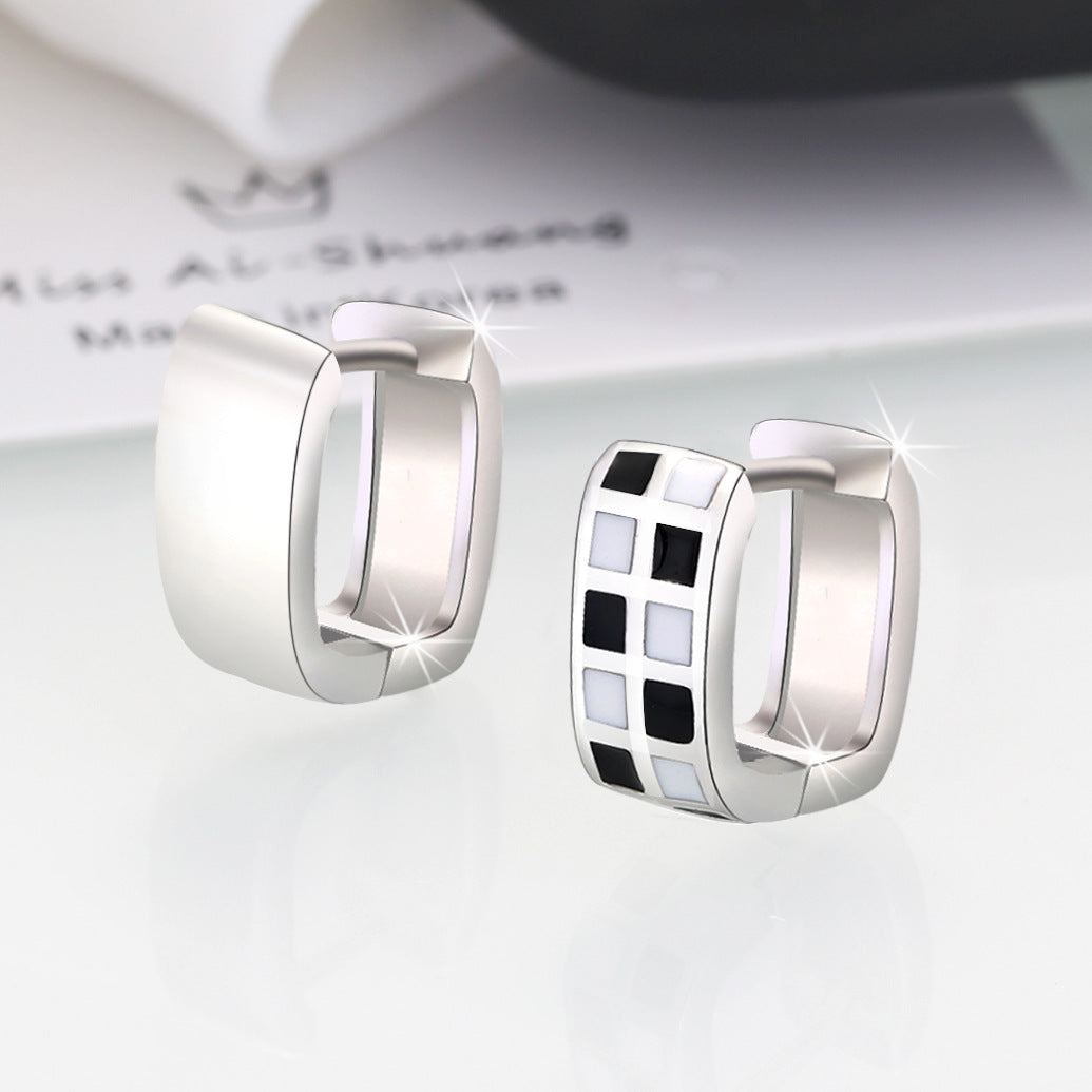Damen Halskette mit herzförmigem, schachbrettartigem Anhänger Shop Nory